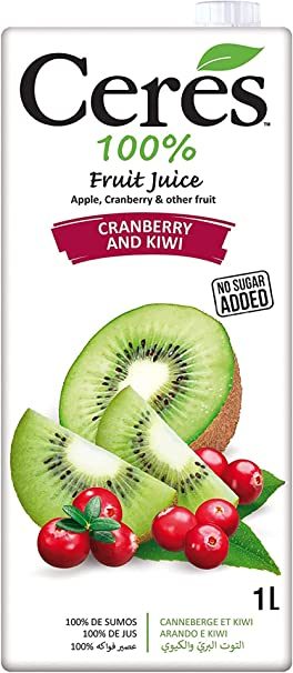 CERES CRANBERRY KIWI JUICE 1L