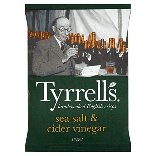 TYRRELLS SEA SALT & CIDER VINEGAR CHIPS 40 G