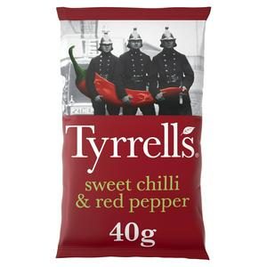 TYRRELLS SWEET CHILLI & RED PEPPER 40G