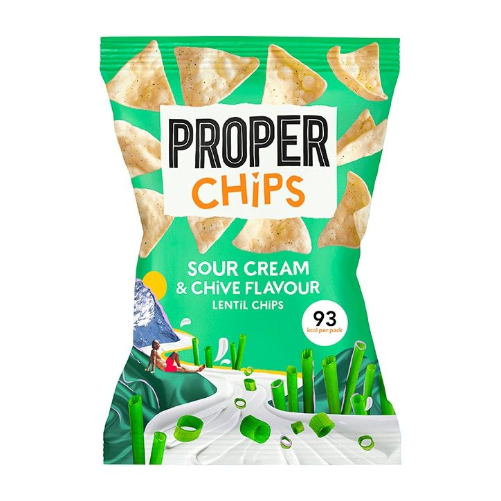 PROPER CHIPS SOUR CREAM & CHIVE 85G