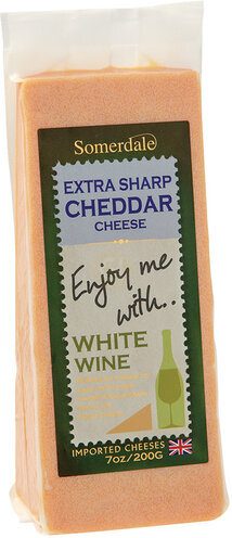 SOMERDALE EX SHP CHEDDAR W/ W.WINE 7OZ