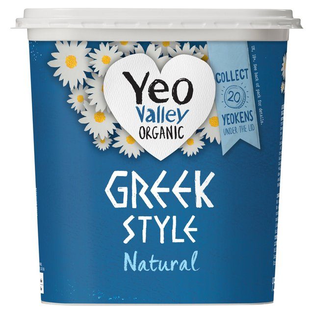YEO VALLEY ORGANIC GREEK STYLE NATURAL YOGURT 950GM
