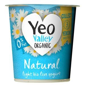 YEO VALLEY NATURAL 0% FAT YOGURT 150G