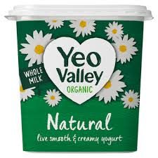YEO VALLEY WHOLE MILK ORGANIC NATURAL  950G